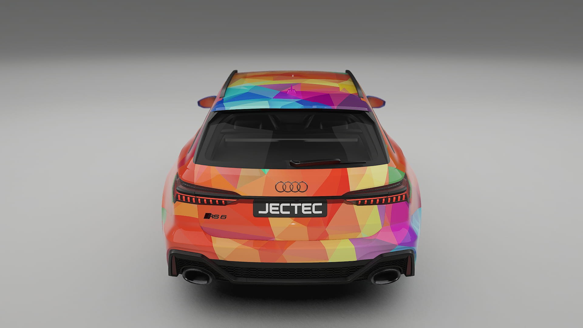 Audi RS6 Avant C8 facelift LCI VECTOR VIBE – Ontworpen Wrap PPF Kit van Printbaar Polyurethaanfolie