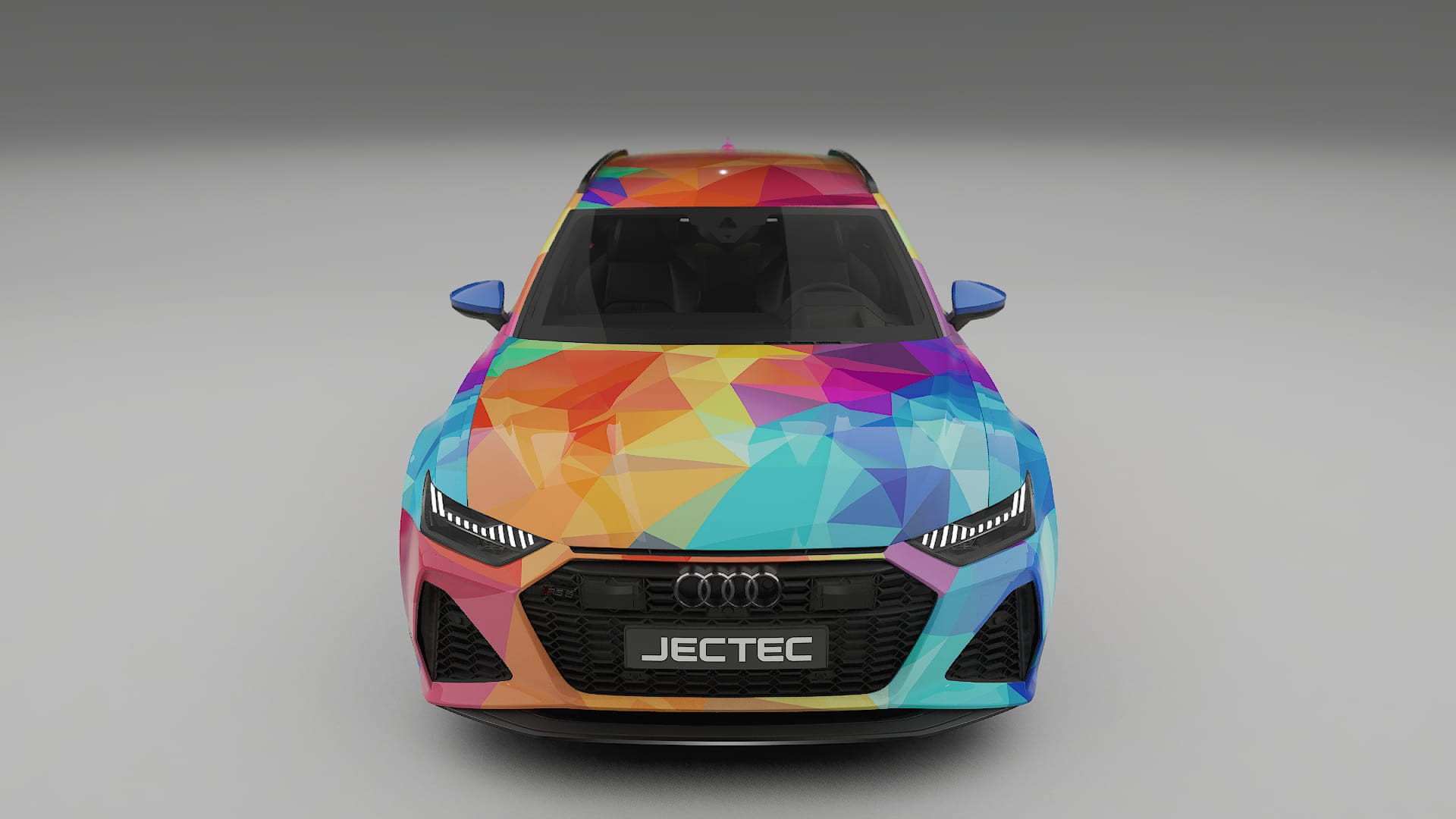 Audi RS6 Avant C8 facelift LCI VECTOR VIBE – Ontworpen Wrap PPF Kit van Printbaar Polyurethaanfolie