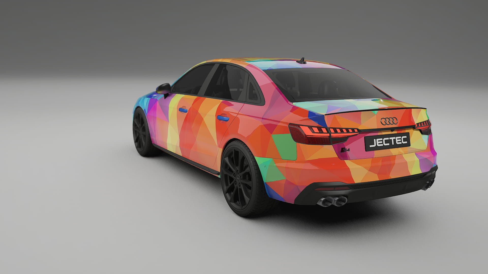 Audi S4 Sedan B9 facelift LCI VECTOR VIBE – Ontworpen Wrap PPF Kit van Printbaar Polyurethaanfolie