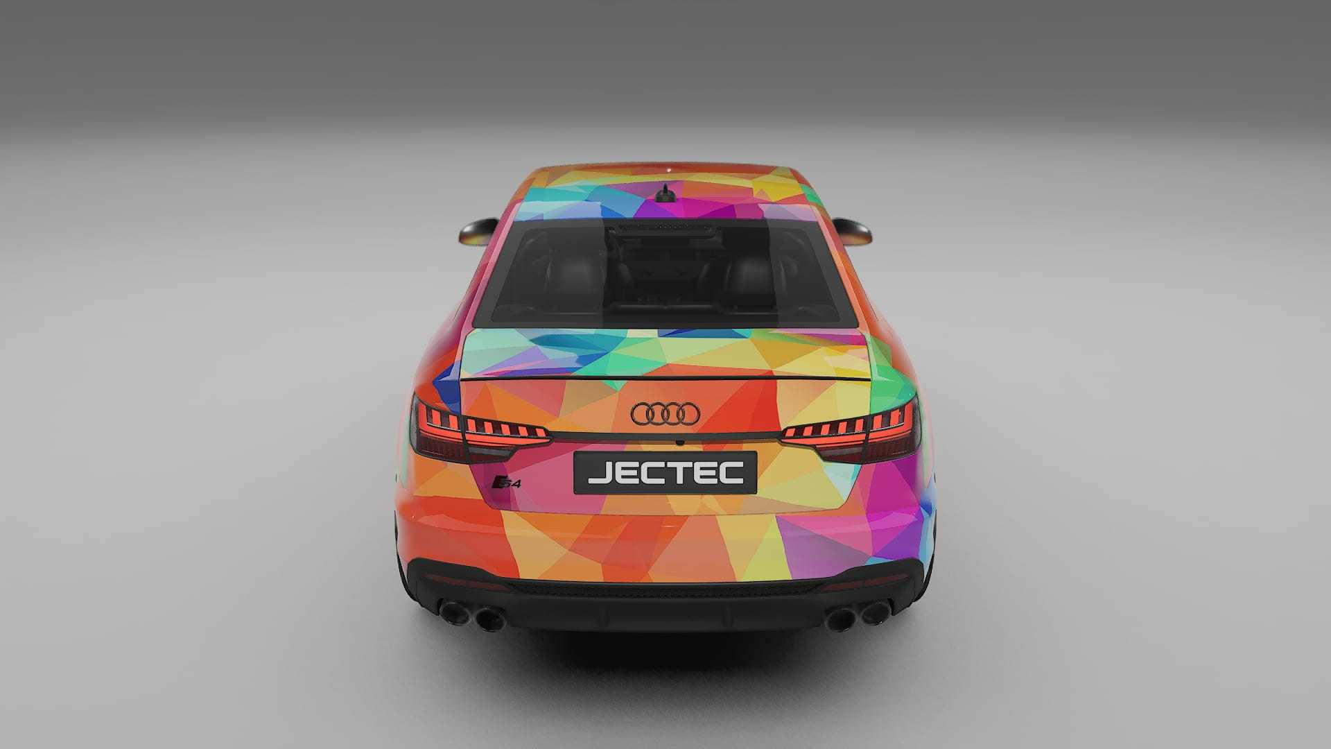 Audi S4 Sedan B9 facelift LCI VECTOR VIBE – Ontworpen Wrap PPF Kit van Printbaar Polyurethaanfolie