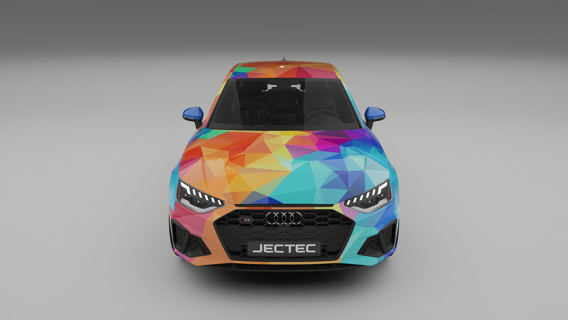 Audi S4 Sedan B9 facelift LCI VECTOR VIBE – Ontworpen Wrap PPF Kit van Printbaar Polyurethaanfolie
