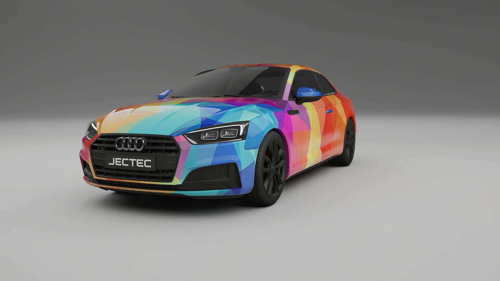Audi S5 B9 prefacelift pre-LCI VECTOR VIBE – Ontworpen Wrap PPF Kit van Printbaar Polyurethaanfolie