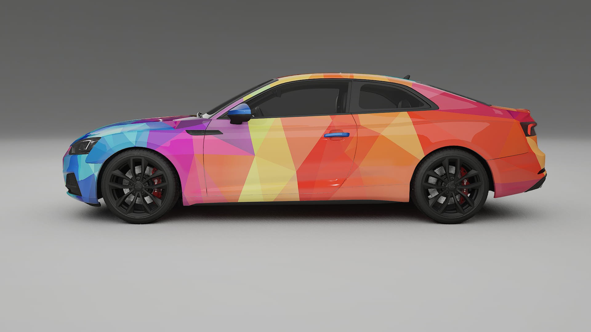 Audi S5 B9 prefacelift pre-LCI VECTOR VIBE – Ontworpen Wrap PPF Kit van Printbaar Polyurethaanfolie