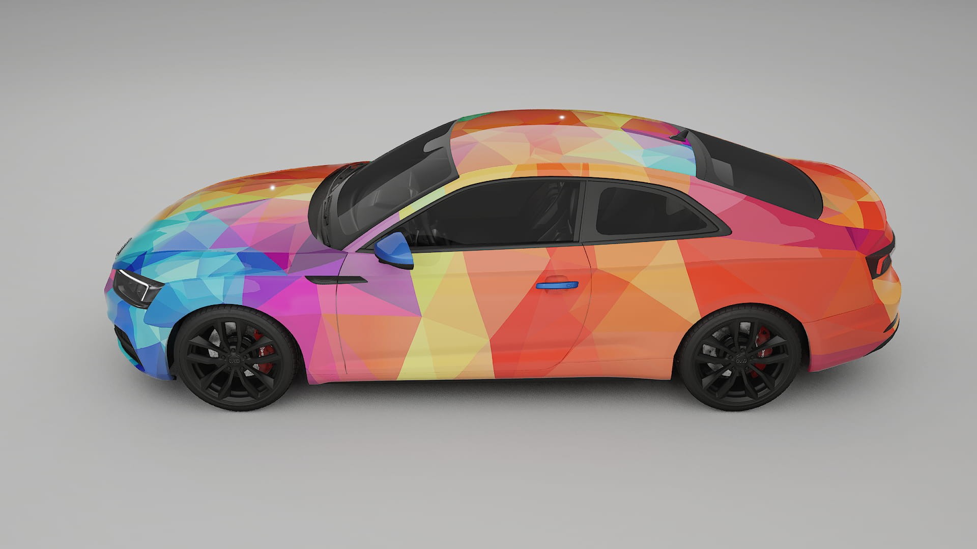 Audi S5 B9 prefacelift pre-LCI VECTOR VIBE – Ontworpen Wrap PPF Kit van Printbaar Polyurethaanfolie