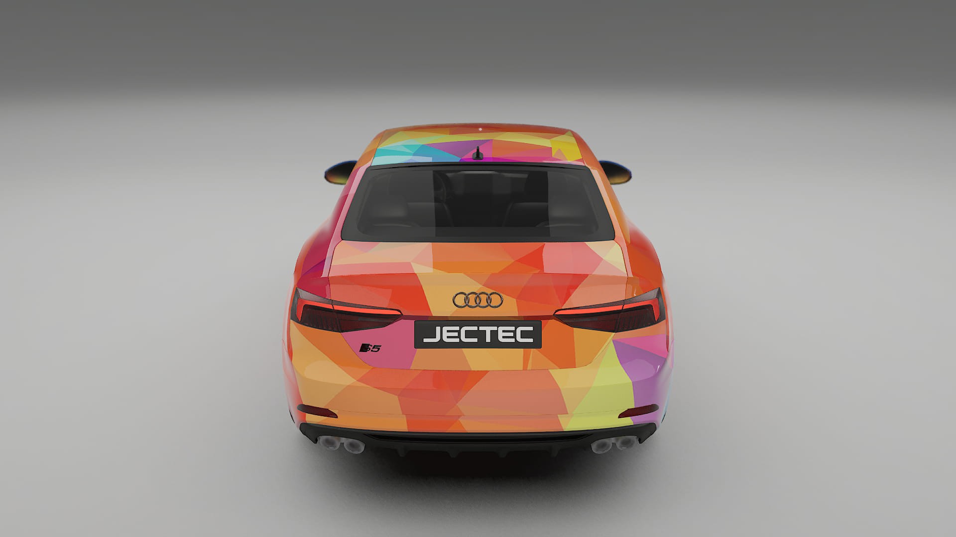 Audi S5 B9 prefacelift pre-LCI VECTOR VIBE – Ontworpen Wrap PPF Kit van Printbaar Polyurethaanfolie