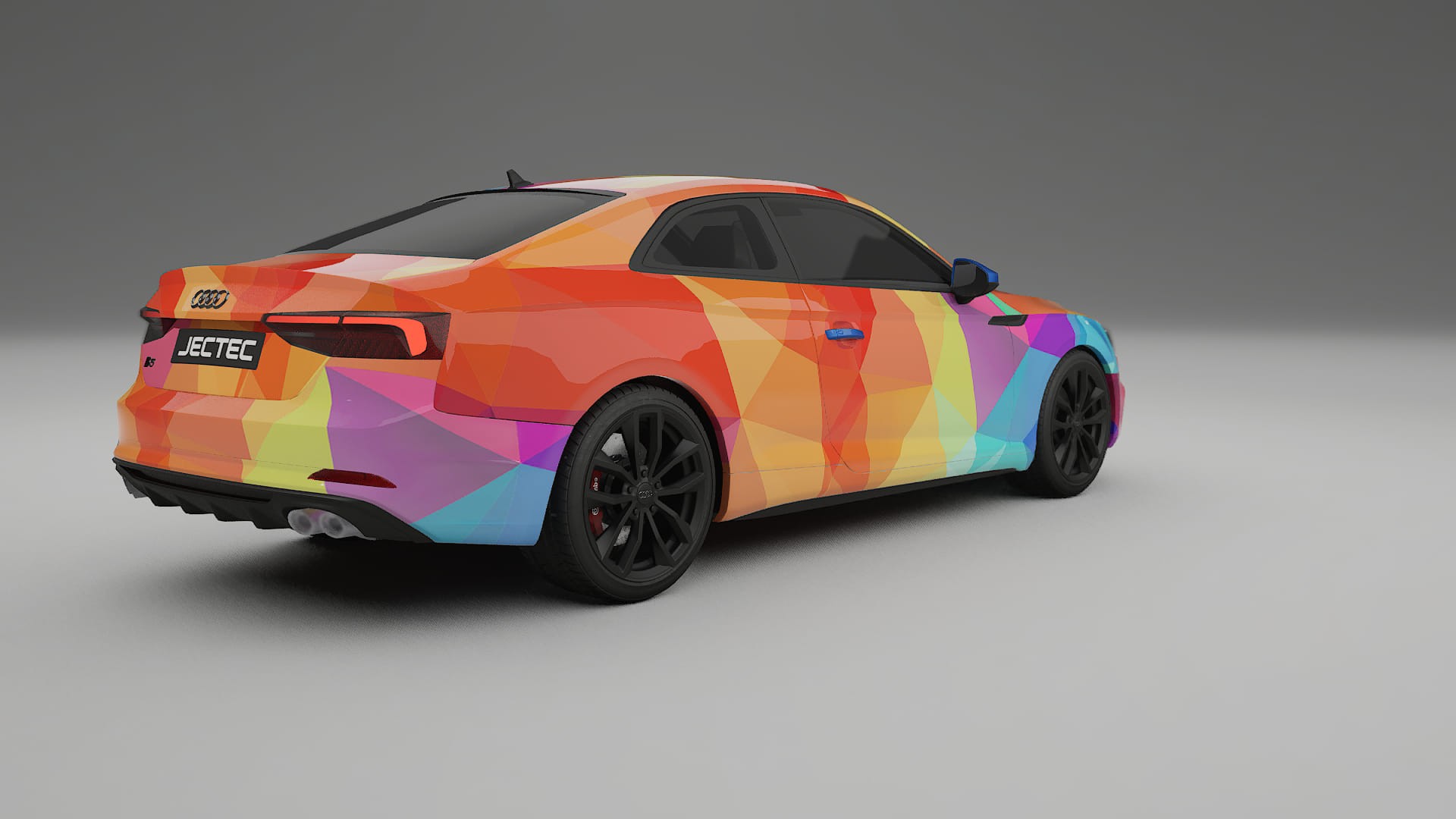 Audi S5 B9 prefacelift pre-LCI VECTOR VIBE – Ontworpen Wrap PPF Kit van Printbaar Polyurethaanfolie