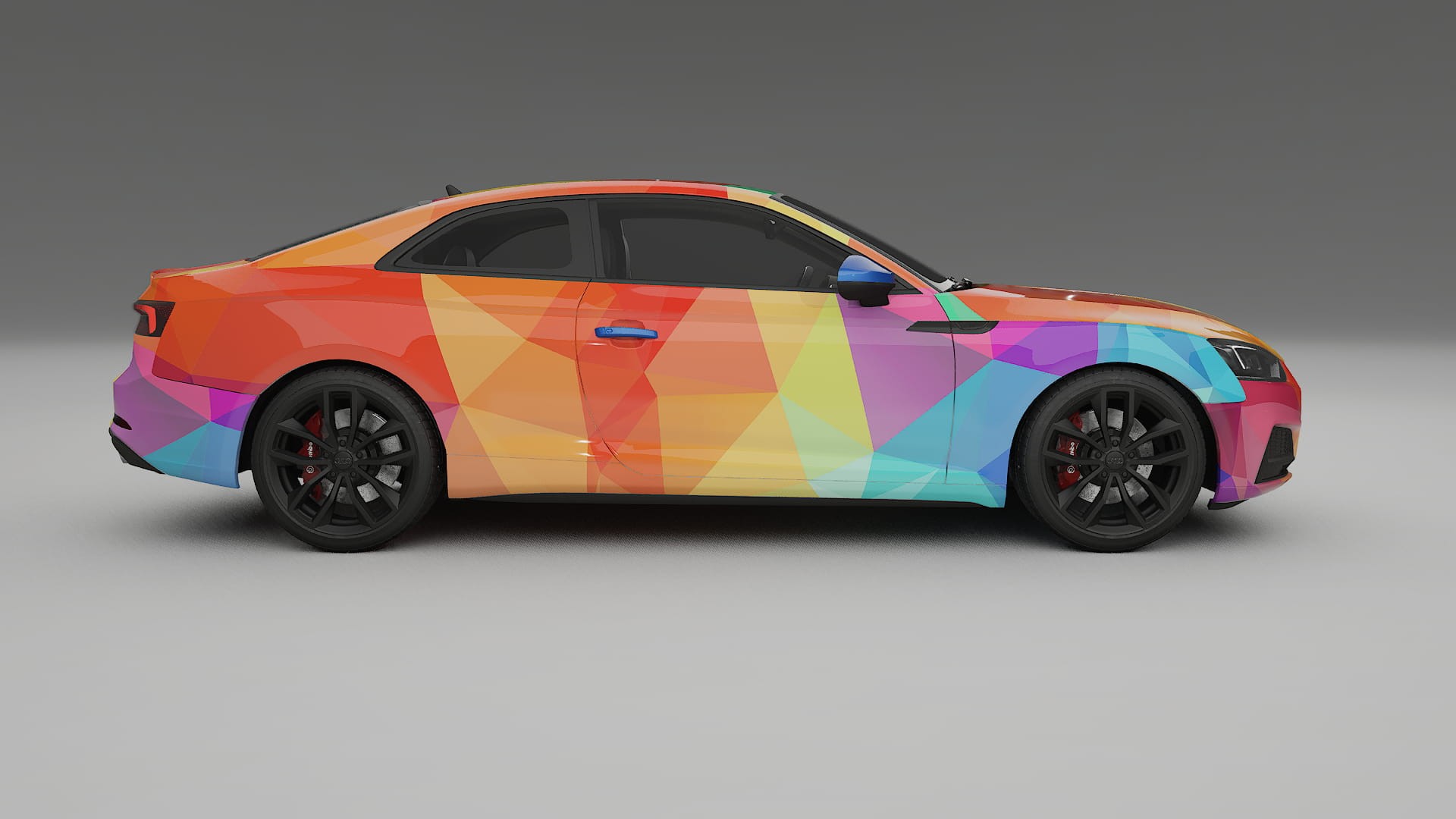 Audi S5 B9 prefacelift pre-LCI VECTOR VIBE – Ontworpen Wrap PPF Kit van Printbaar Polyurethaanfolie