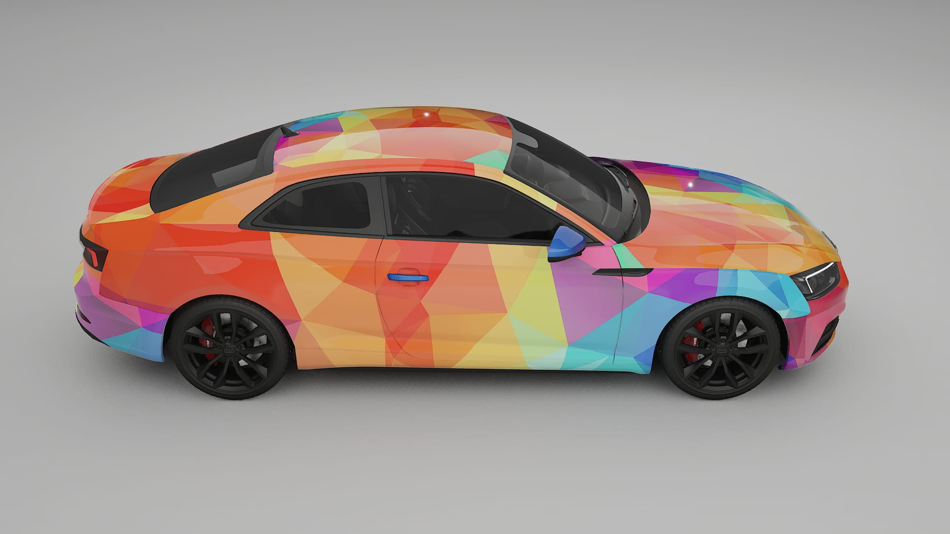 Audi S5 B9 prefacelift pre-LCI VECTOR VIBE – Ontworpen Wrap PPF Kit van Printbaar Polyurethaanfolie