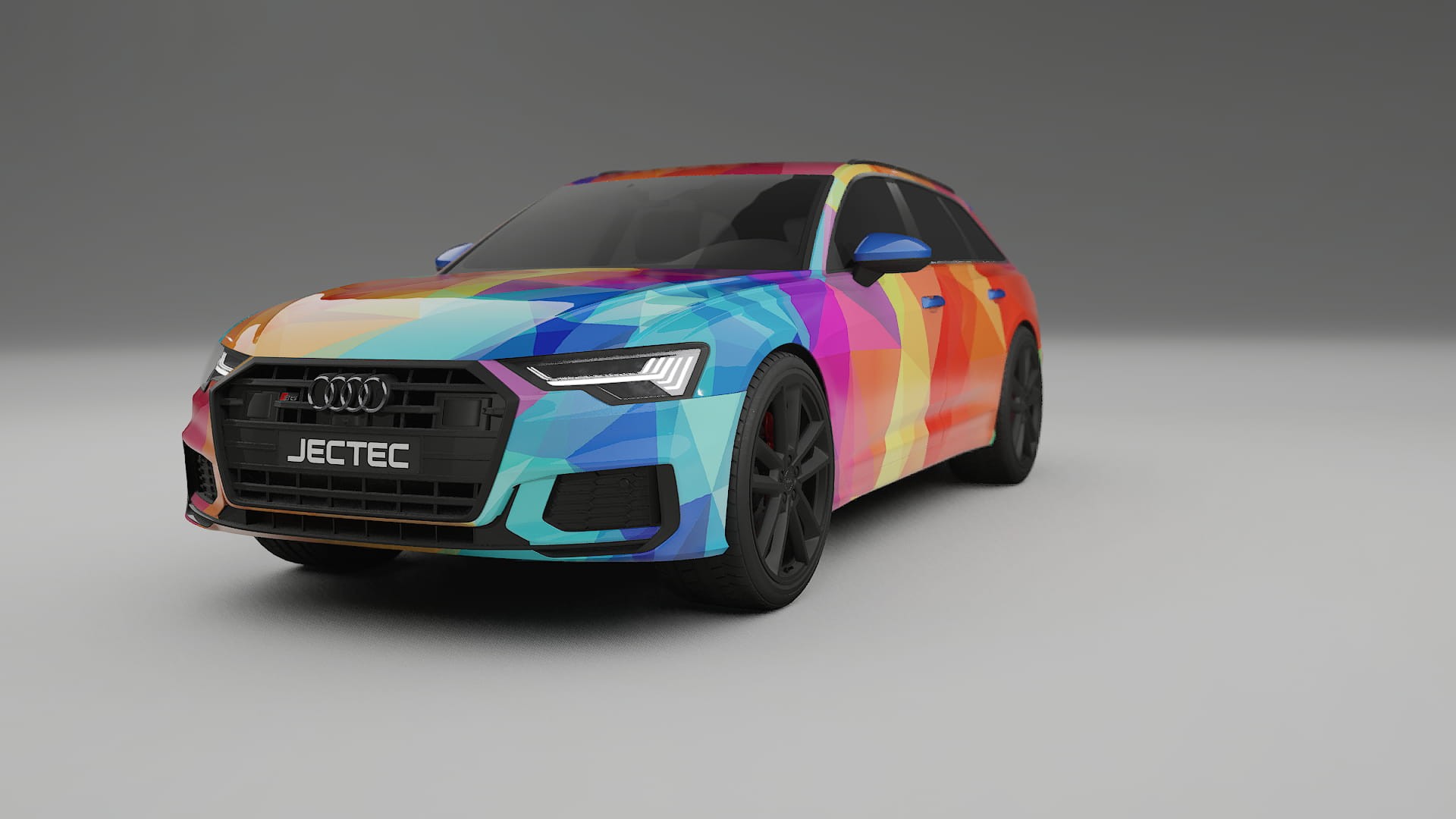 Audi S6 Avant prefacelift pre-LCI C8 VECTOR VIBE – Ontworpen Wrap PPF Kit van Printbaar Polyurethaanfolie