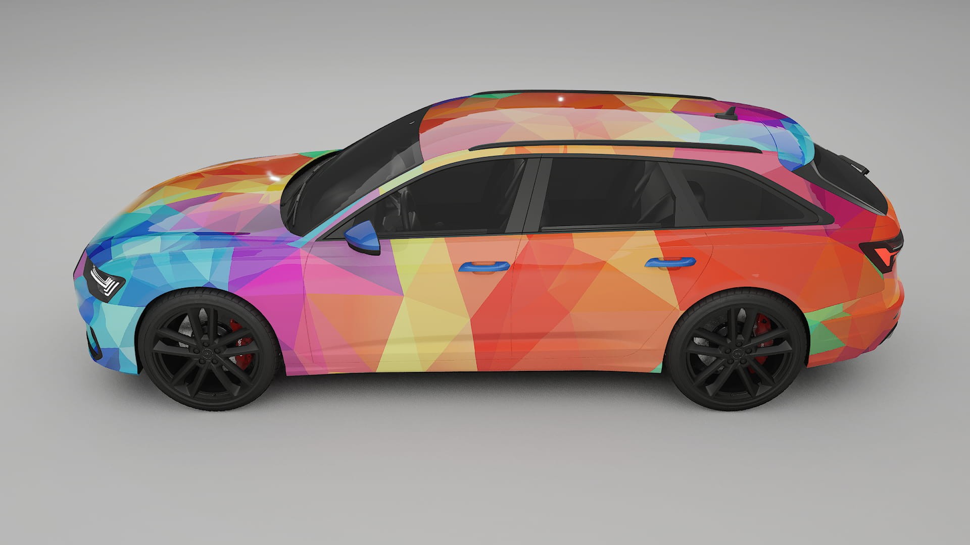 Audi S6 Avant prefacelift pre-LCI C8 VECTOR VIBE – Ontworpen Wrap PPF Kit van Printbaar Polyurethaanfolie