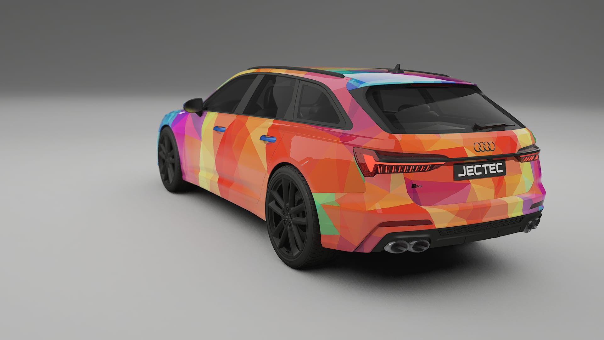 Audi S6 Avant prefacelift pre-LCI C8 VECTOR VIBE – Ontworpen Wrap PPF Kit van Printbaar Polyurethaanfolie