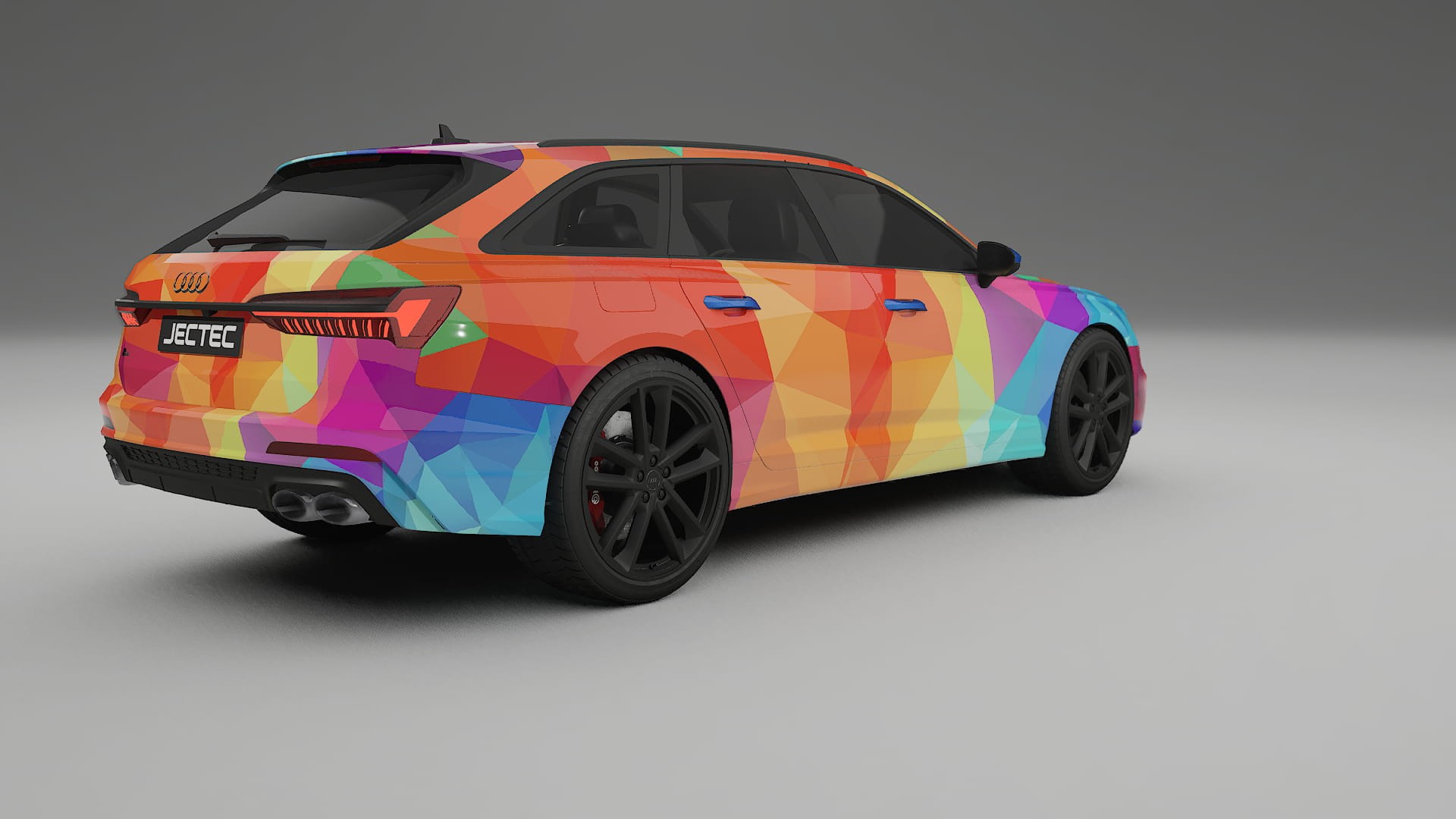 Audi S6 Avant prefacelift pre-LCI C8 VECTOR VIBE – Ontworpen Wrap PPF Kit van Printbaar Polyurethaanfolie