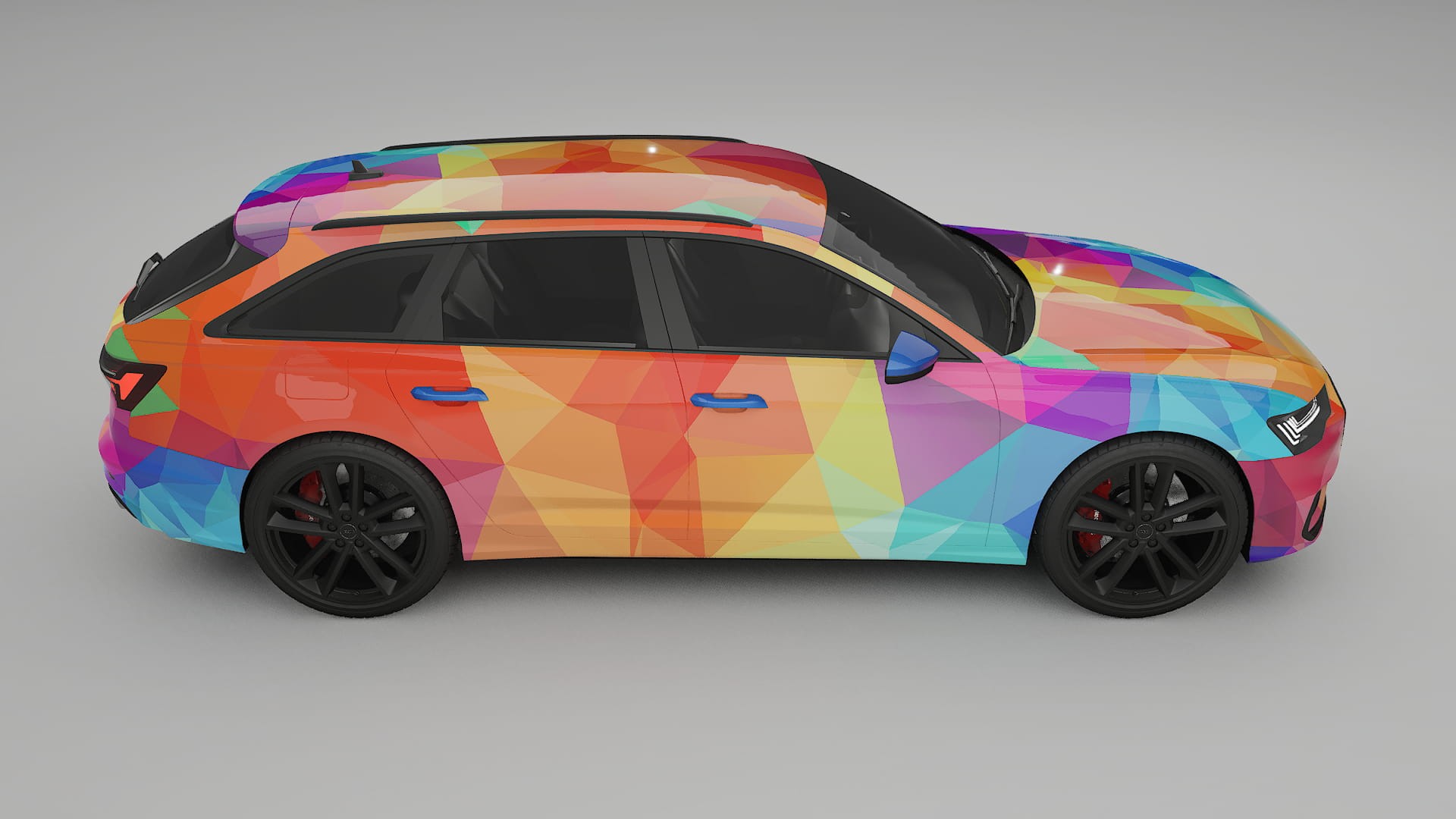Audi S6 Avant prefacelift pre-LCI C8 VECTOR VIBE – Ontworpen Wrap PPF Kit van Printbaar Polyurethaanfolie