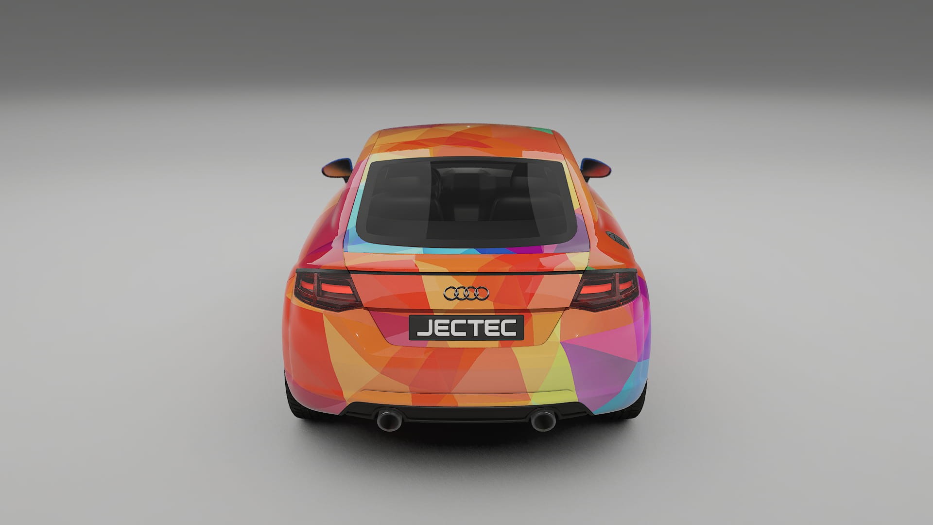 Audi TT Coupe 8S prefacelift pre-LCI VECTOR VIBE – Ontworpen Wrap PPF Kit van Printbaar Polyurethaanfolie