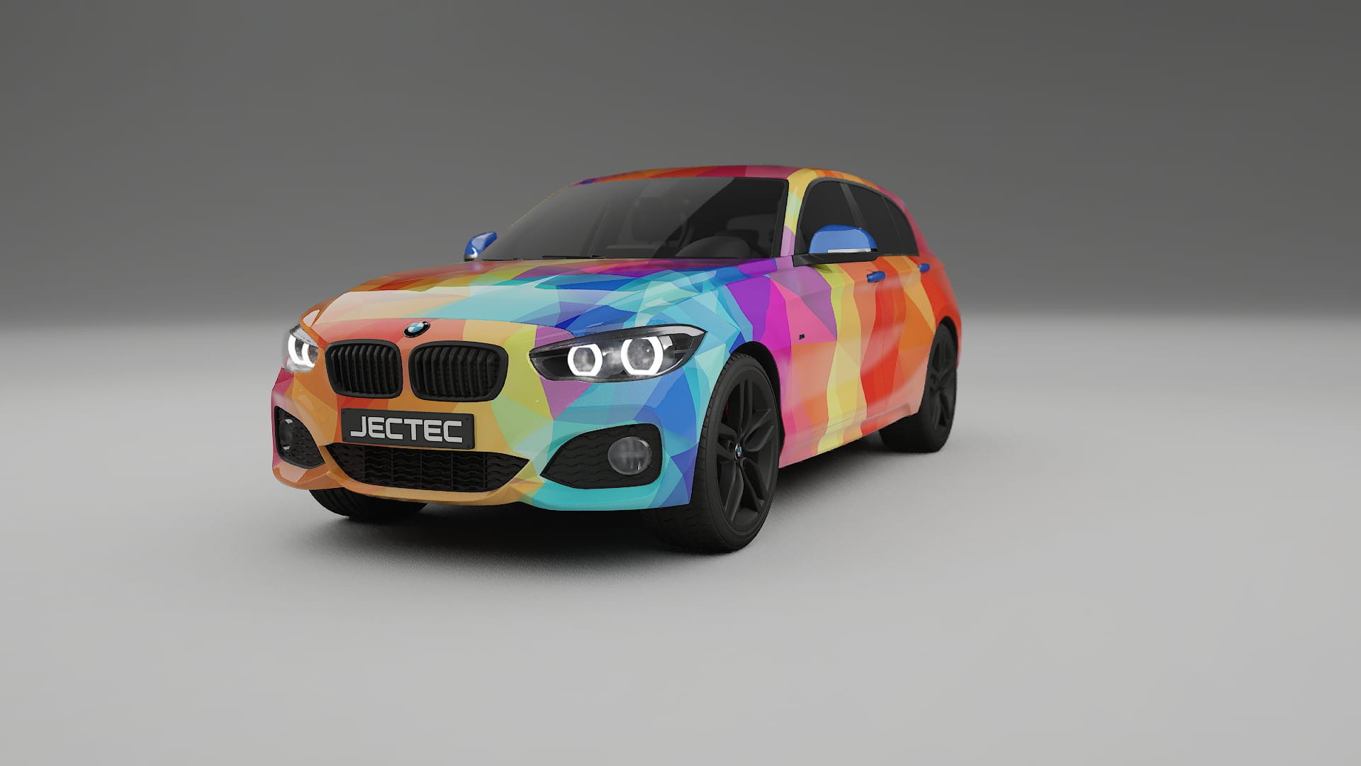 BMW 1 F20 facelift LCI VECTOR VIBE – Ontworpen Wrap PPF Kit van Printbaar Polyurethaanfolie