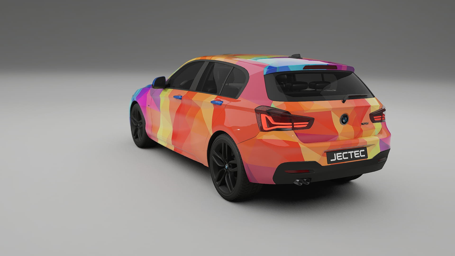 BMW 1 F20 facelift LCI VECTOR VIBE – Ontworpen Wrap PPF Kit van Printbaar Polyurethaanfolie