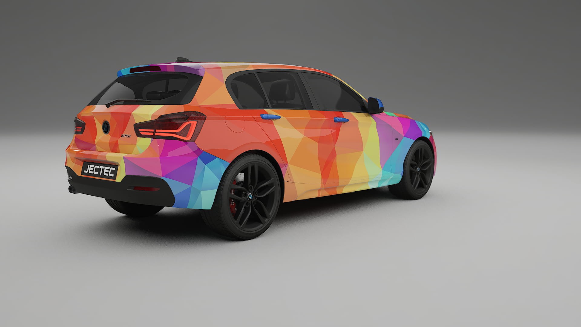BMW 1 F20 facelift LCI VECTOR VIBE – Ontworpen Wrap PPF Kit van Printbaar Polyurethaanfolie