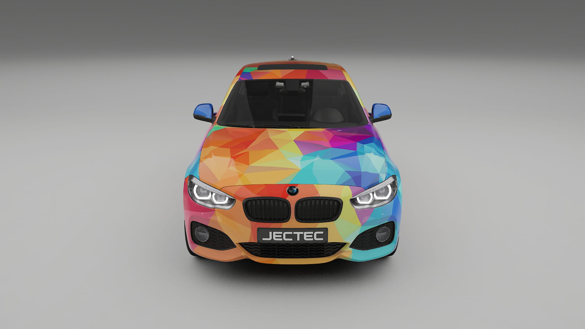 BMW 1 F20 facelift LCI VECTOR VIBE – Ontworpen Wrap PPF Kit van Printbaar Polyurethaanfolie