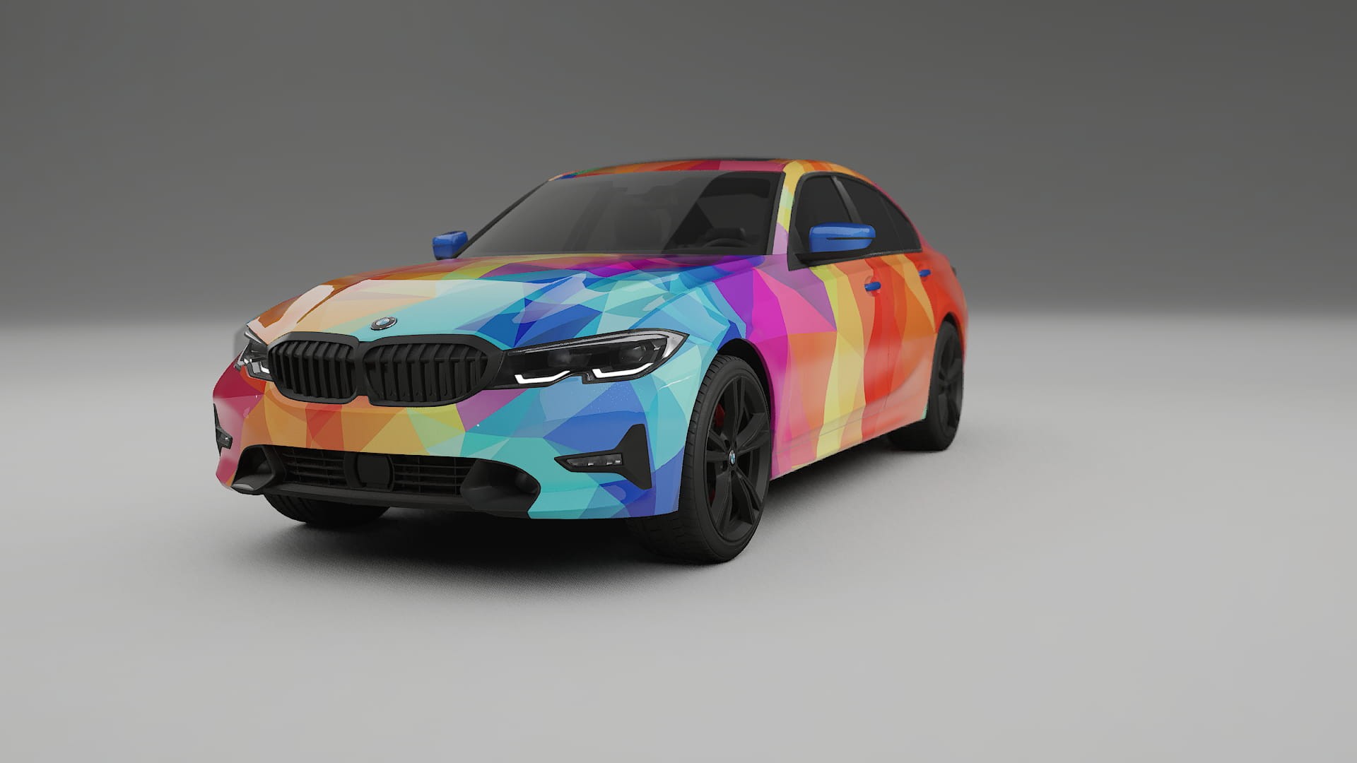 BMW 3 G20 prefacelift pre-LCI VECTOR VIBE – Ontworpen Wrap PPF Kit van Printbaar Polyurethaanfolie