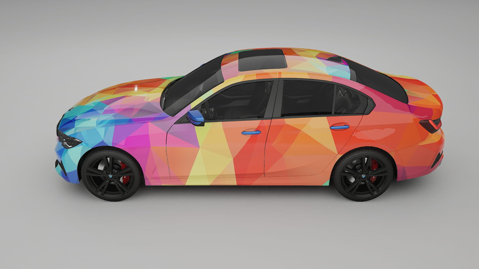 BMW 3 G20 prefacelift pre-LCI VECTOR VIBE – Ontworpen Wrap PPF Kit van Printbaar Polyurethaanfolie