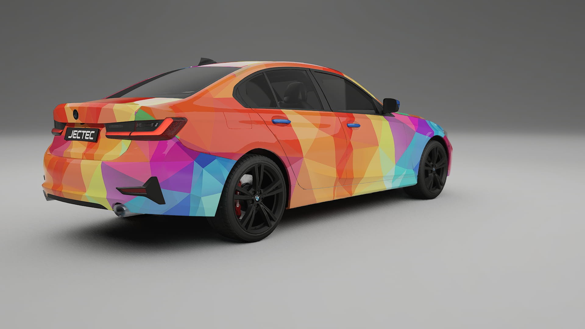 BMW 3 G20 prefacelift pre-LCI VECTOR VIBE – Ontworpen Wrap PPF Kit van Printbaar Polyurethaanfolie