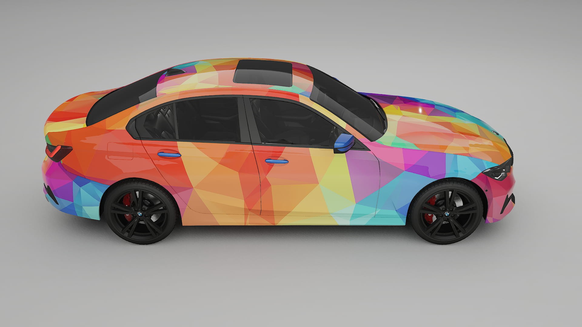 BMW 3 G20 prefacelift pre-LCI VECTOR VIBE – Ontworpen Wrap PPF Kit van Printbaar Polyurethaanfolie
