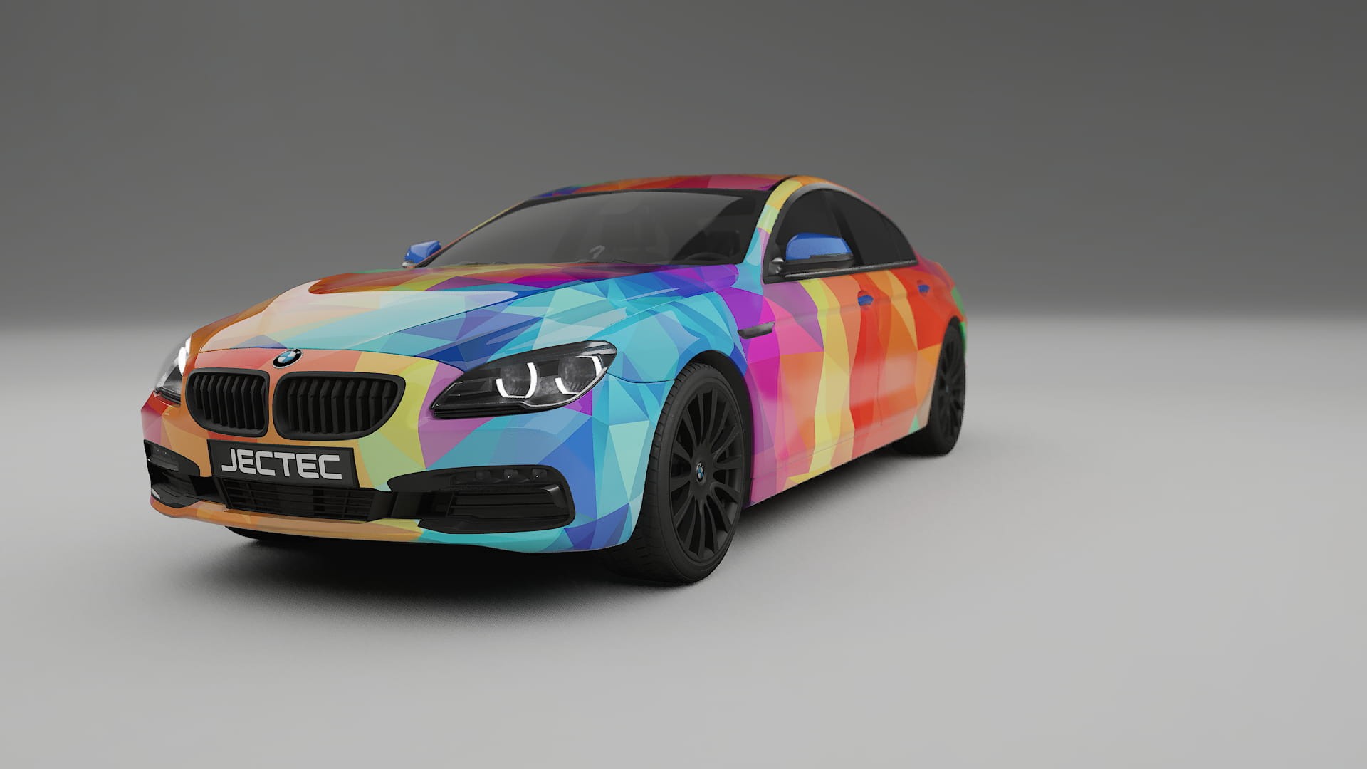 BMW 6 F06 VECTOR VIBE – Ontworpen Wrap PPF Kit van Printbaar Polyurethaanfolie
