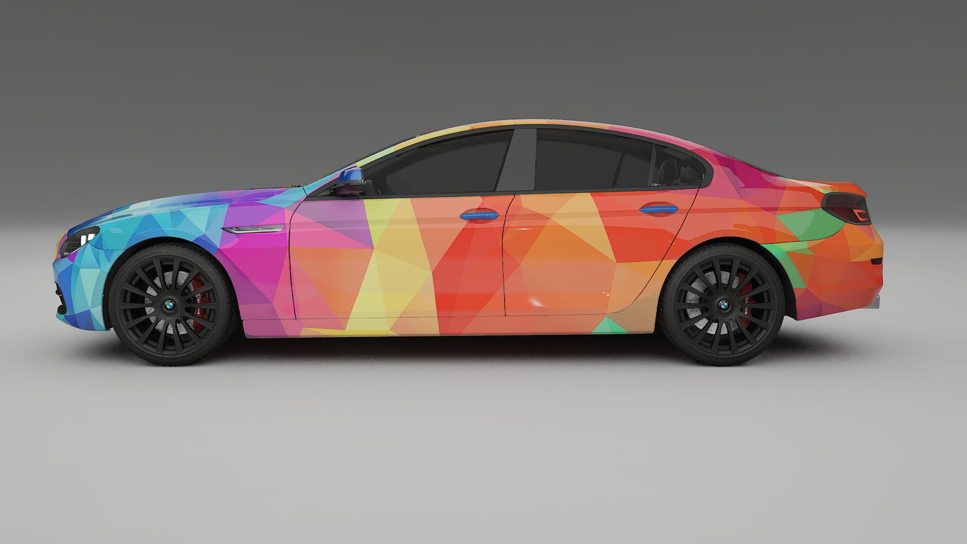 BMW 6 F06 VECTOR VIBE – Ontworpen Wrap PPF Kit van Printbaar Polyurethaanfolie