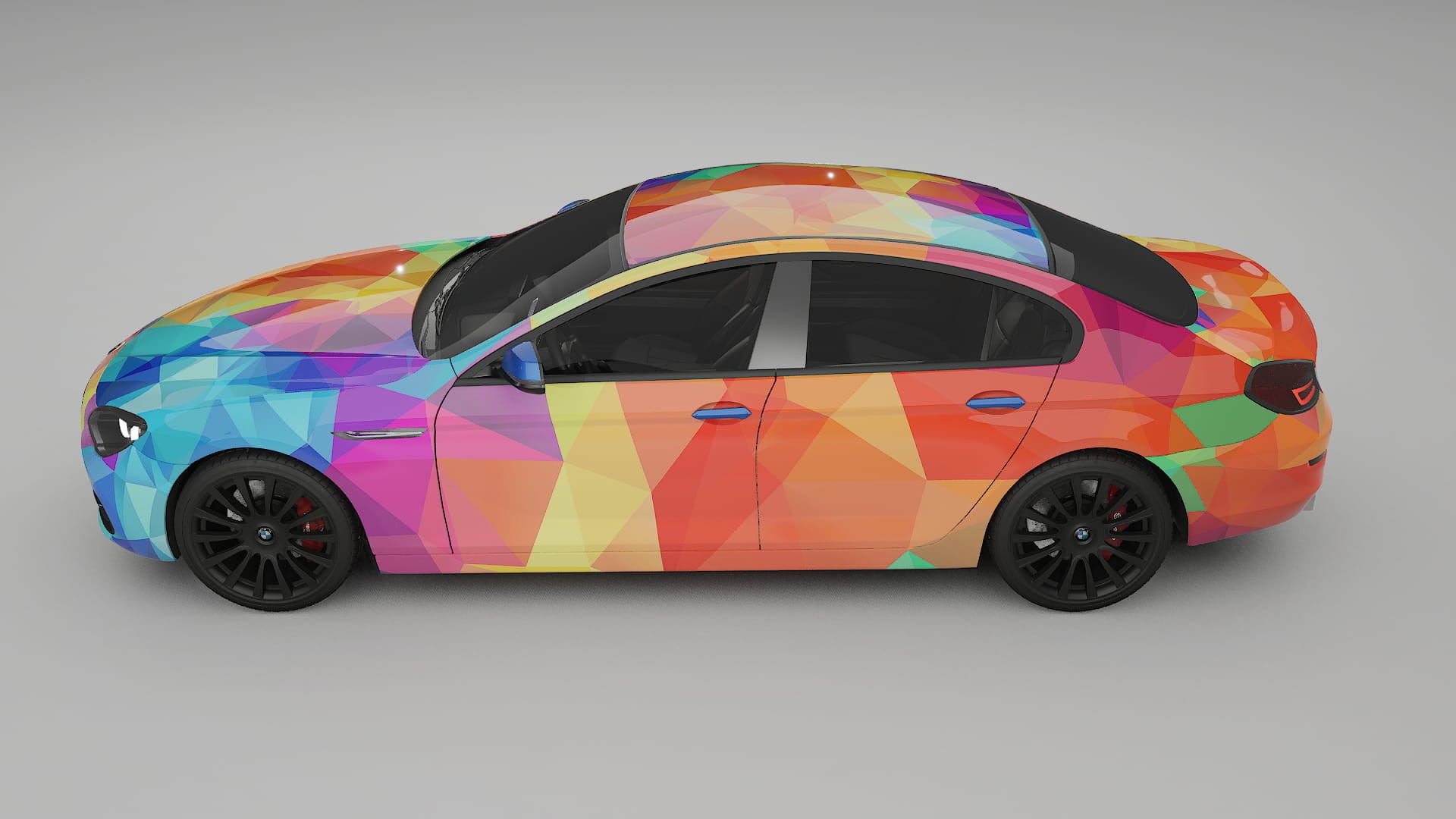BMW 6 F06 VECTOR VIBE – Ontworpen Wrap PPF Kit van Printbaar Polyurethaanfolie