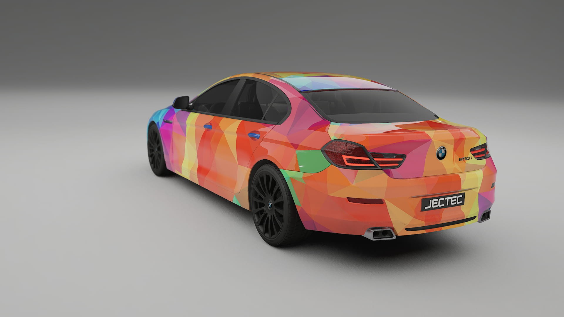 BMW 6 F06 VECTOR VIBE – Ontworpen Wrap PPF Kit van Printbaar Polyurethaanfolie