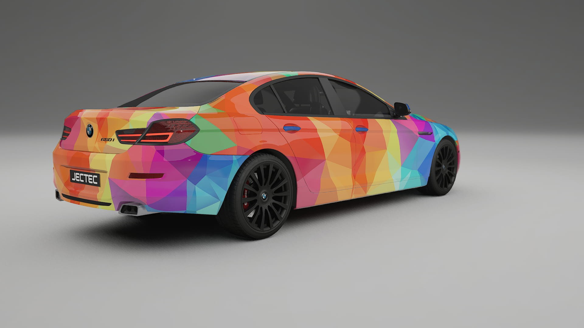 BMW 6 F06 VECTOR VIBE – Ontworpen Wrap PPF Kit van Printbaar Polyurethaanfolie