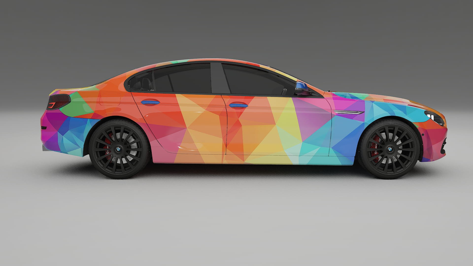 BMW 6 F06 VECTOR VIBE – Ontworpen Wrap PPF Kit van Printbaar Polyurethaanfolie