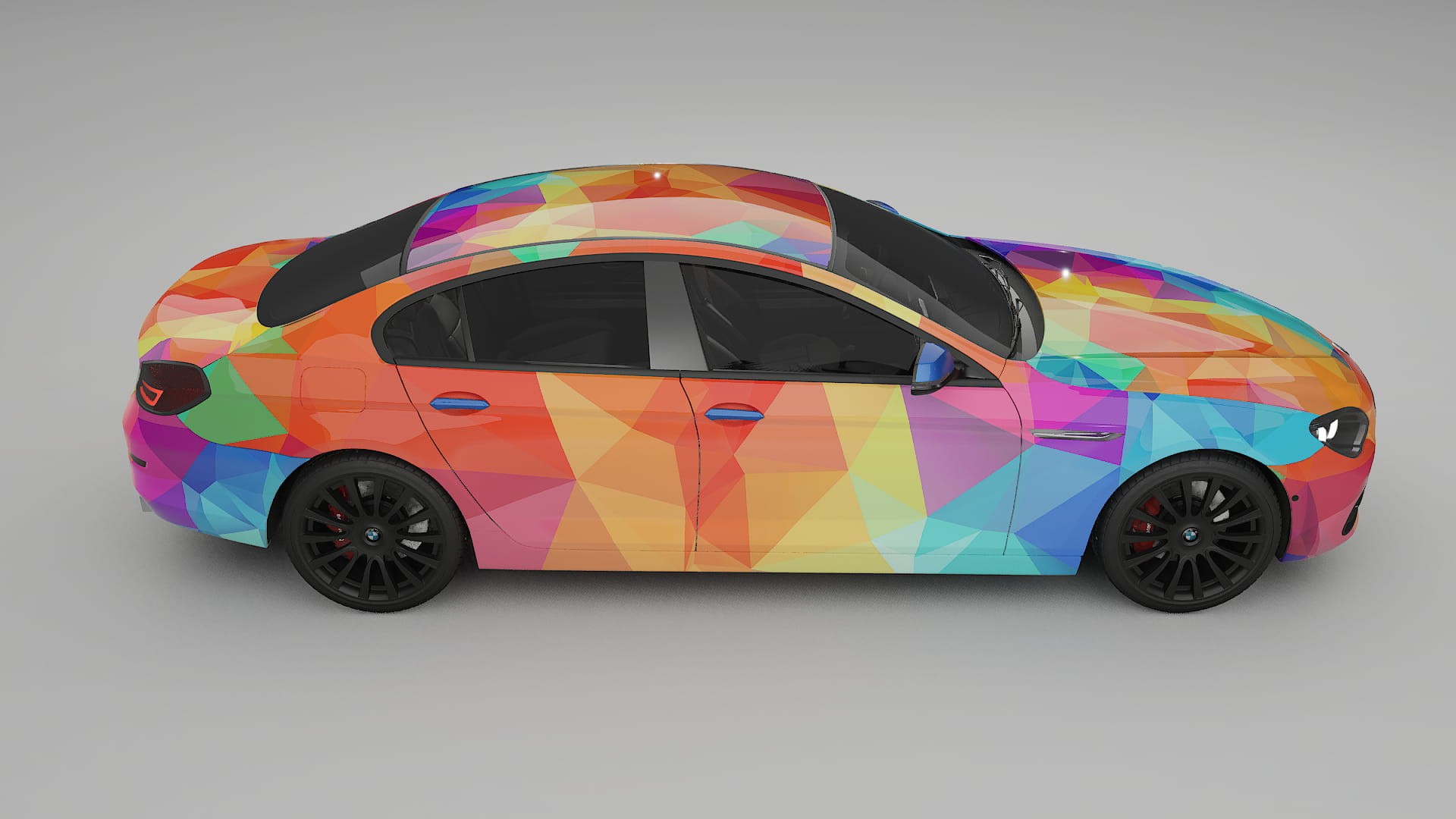 BMW 6 F06 VECTOR VIBE – Ontworpen Wrap PPF Kit van Printbaar Polyurethaanfolie