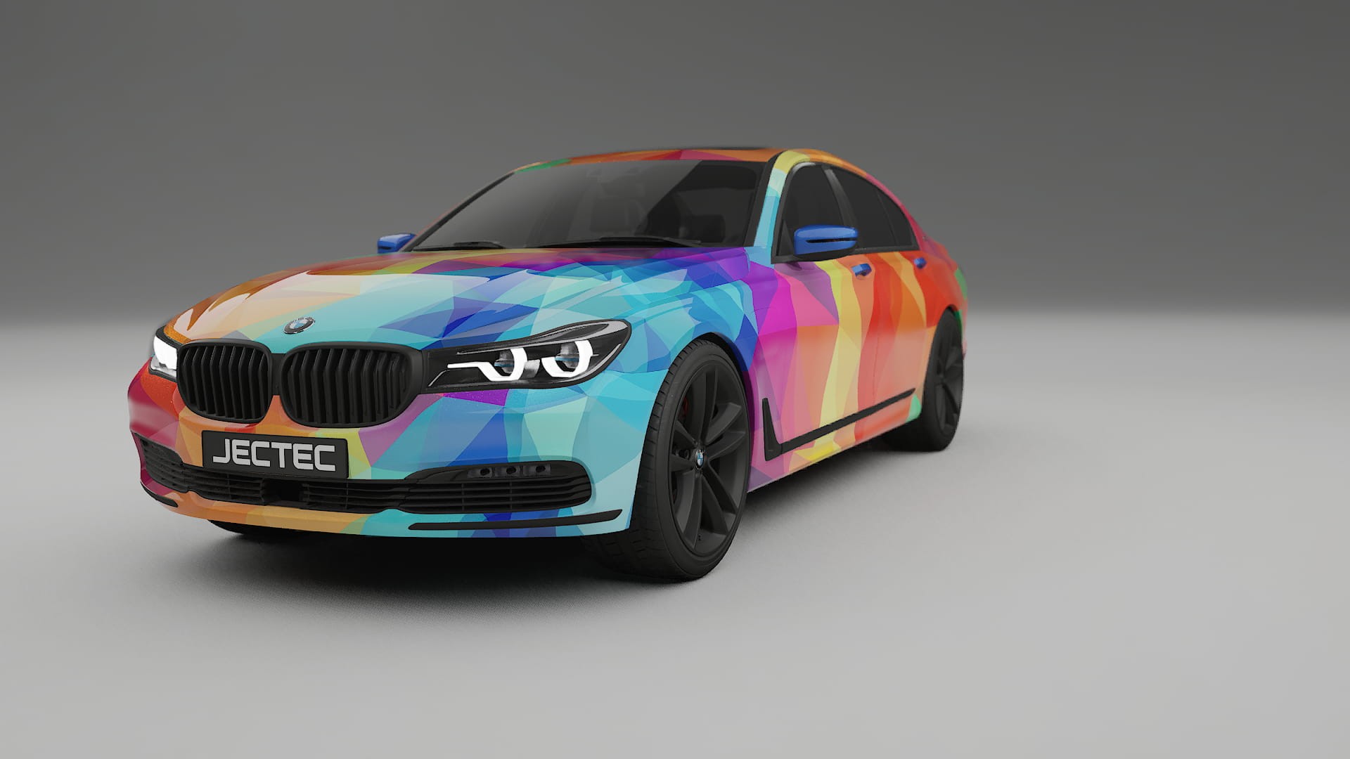 BMW 7 G11 G12 facelift LCI VECTOR VIBE – Ontworpen Wrap PPF Kit van Printbaar Polyurethaanfolie