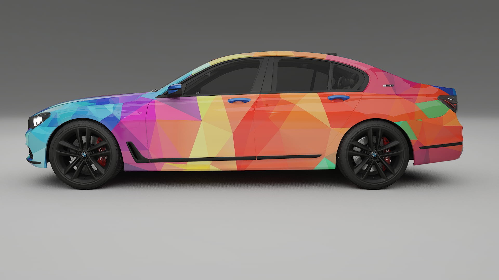 BMW 7 G11 G12 facelift LCI VECTOR VIBE – Ontworpen Wrap PPF Kit van Printbaar Polyurethaanfolie