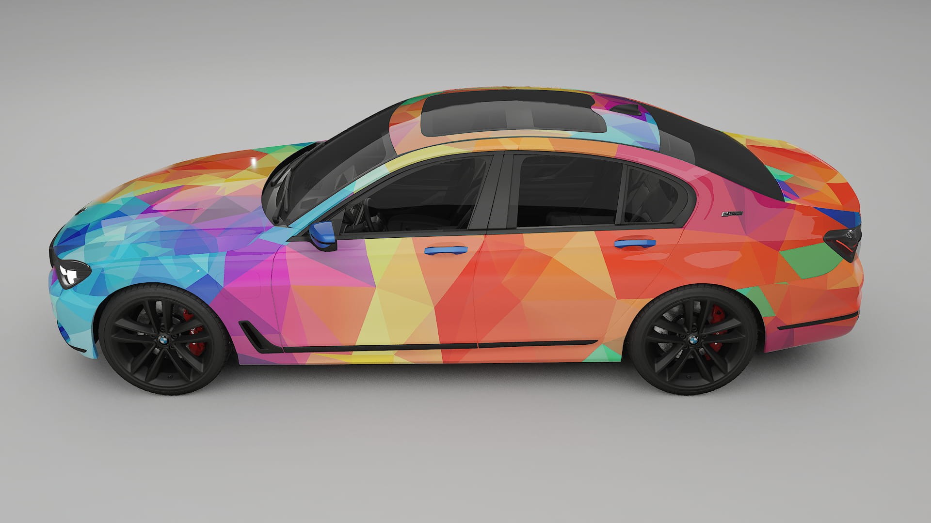 BMW 7 G11 G12 facelift LCI VECTOR VIBE – Ontworpen Wrap PPF Kit van Printbaar Polyurethaanfolie