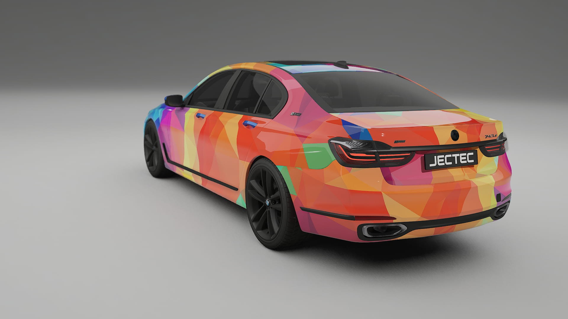 BMW 7 G11 G12 facelift LCI VECTOR VIBE – Ontworpen Wrap PPF Kit van Printbaar Polyurethaanfolie