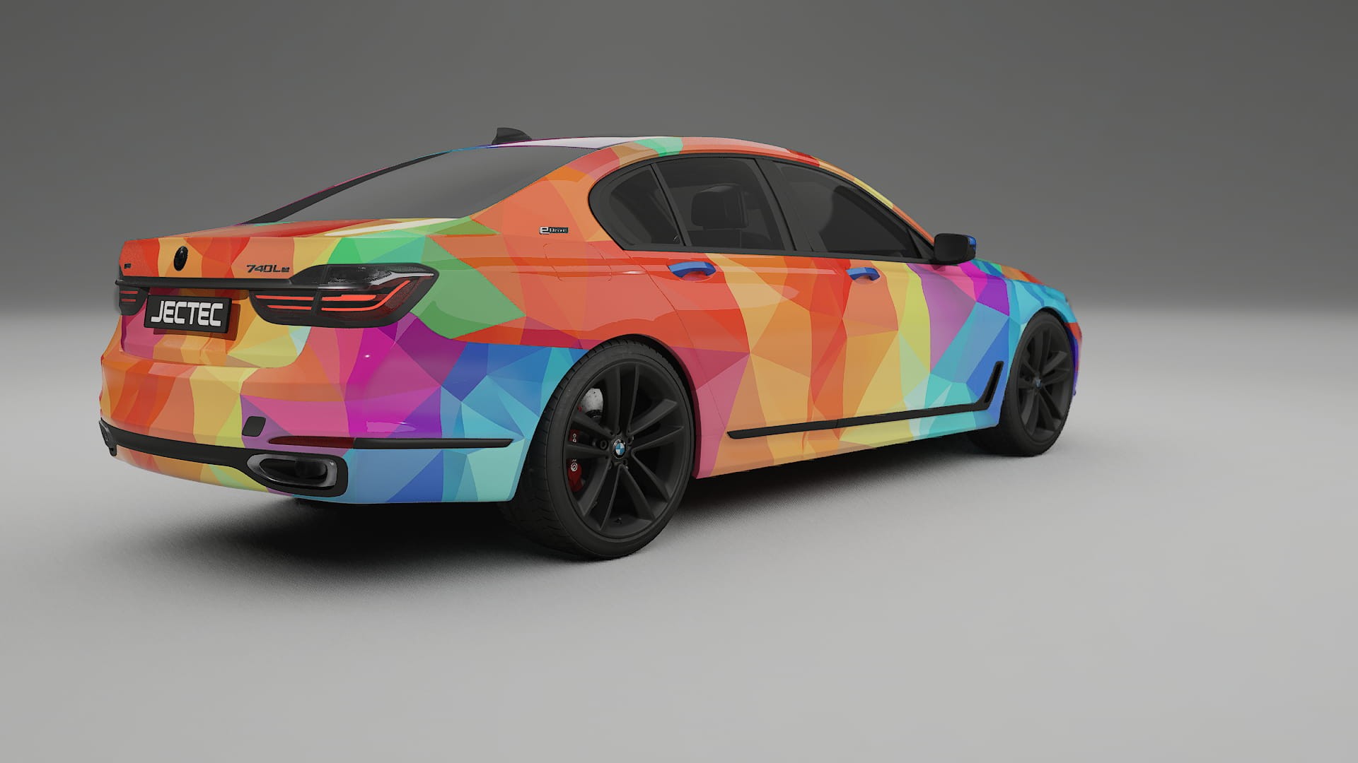 BMW 7 G11 G12 facelift LCI VECTOR VIBE – Ontworpen Wrap PPF Kit van Printbaar Polyurethaanfolie
