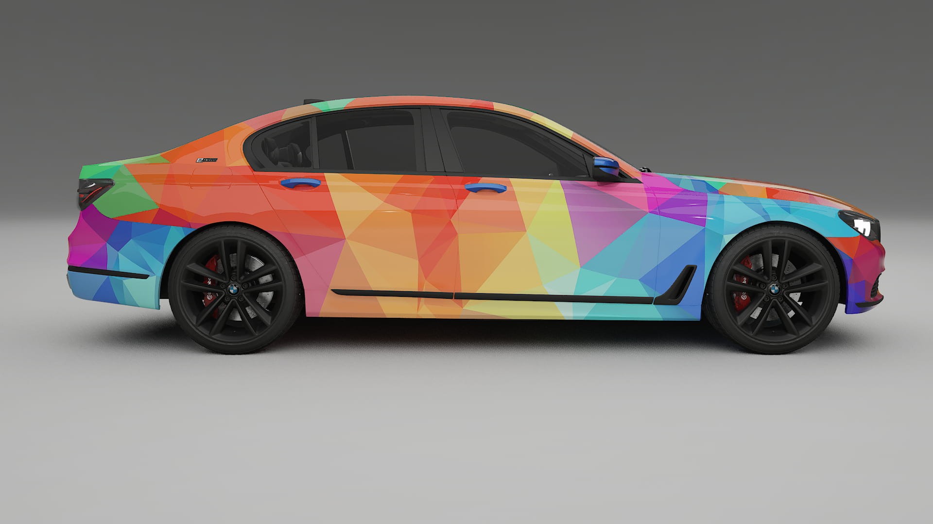 BMW 7 G11 G12 facelift LCI VECTOR VIBE – Ontworpen Wrap PPF Kit van Printbaar Polyurethaanfolie