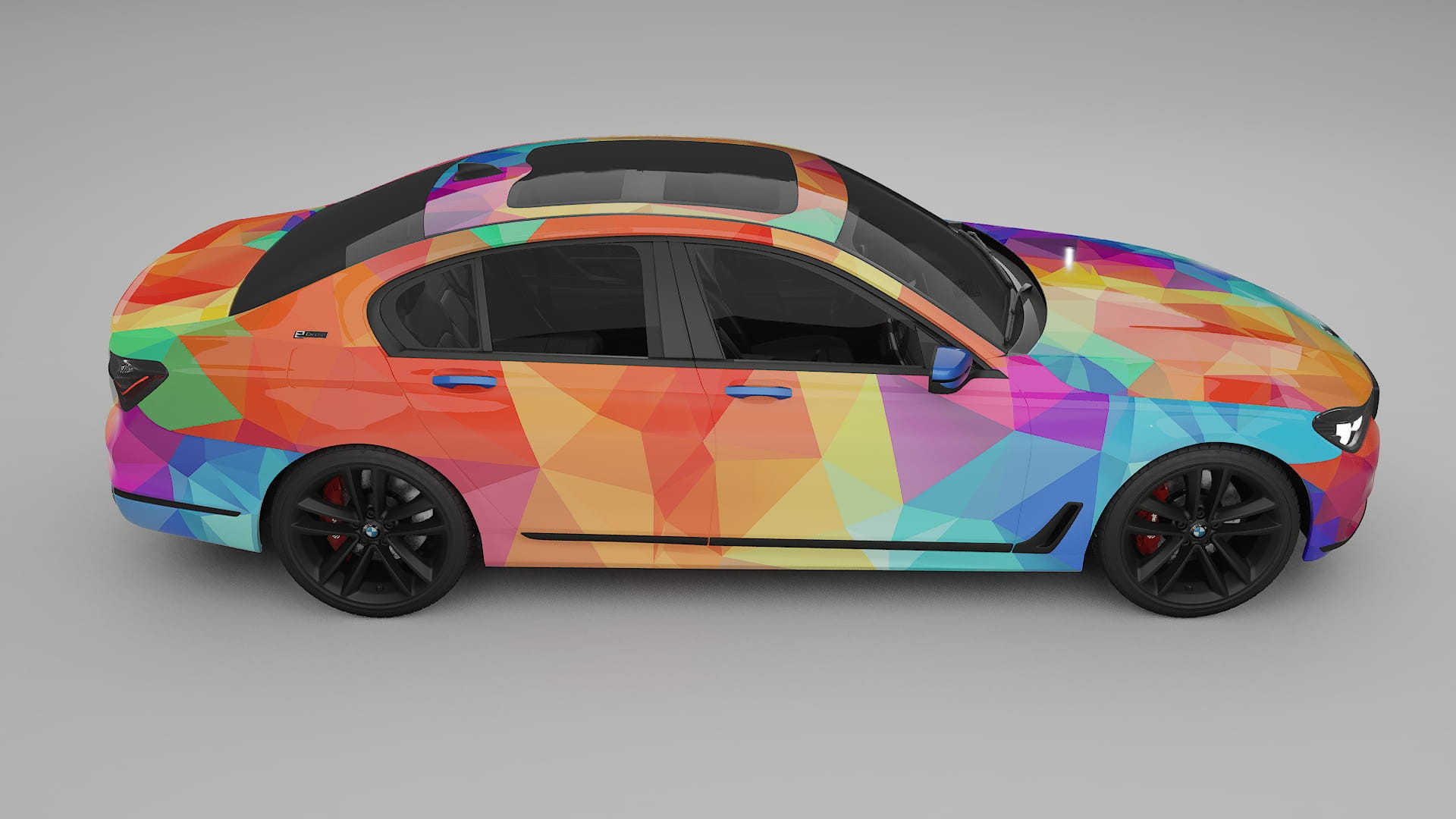 BMW 7 G11 G12 facelift LCI VECTOR VIBE – Ontworpen Wrap PPF Kit van Printbaar Polyurethaanfolie