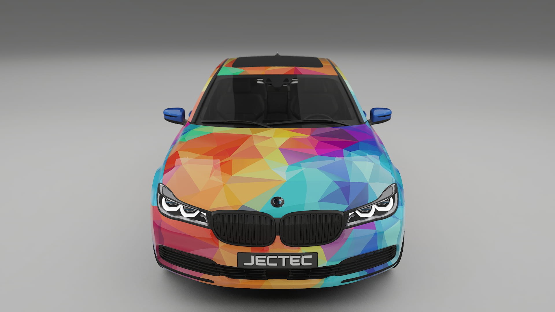 BMW 7 G11 G12 facelift LCI VECTOR VIBE – Ontworpen Wrap PPF Kit van Printbaar Polyurethaanfolie