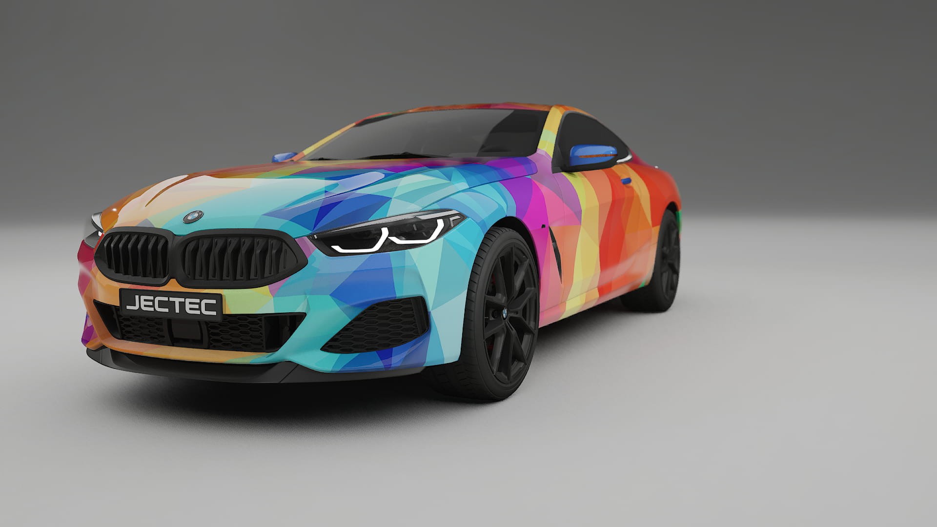 BMW 850 G15 VECTOR VIBE – Ontworpen Wrap PPF Kit van Printbaar Polyurethaanfolie