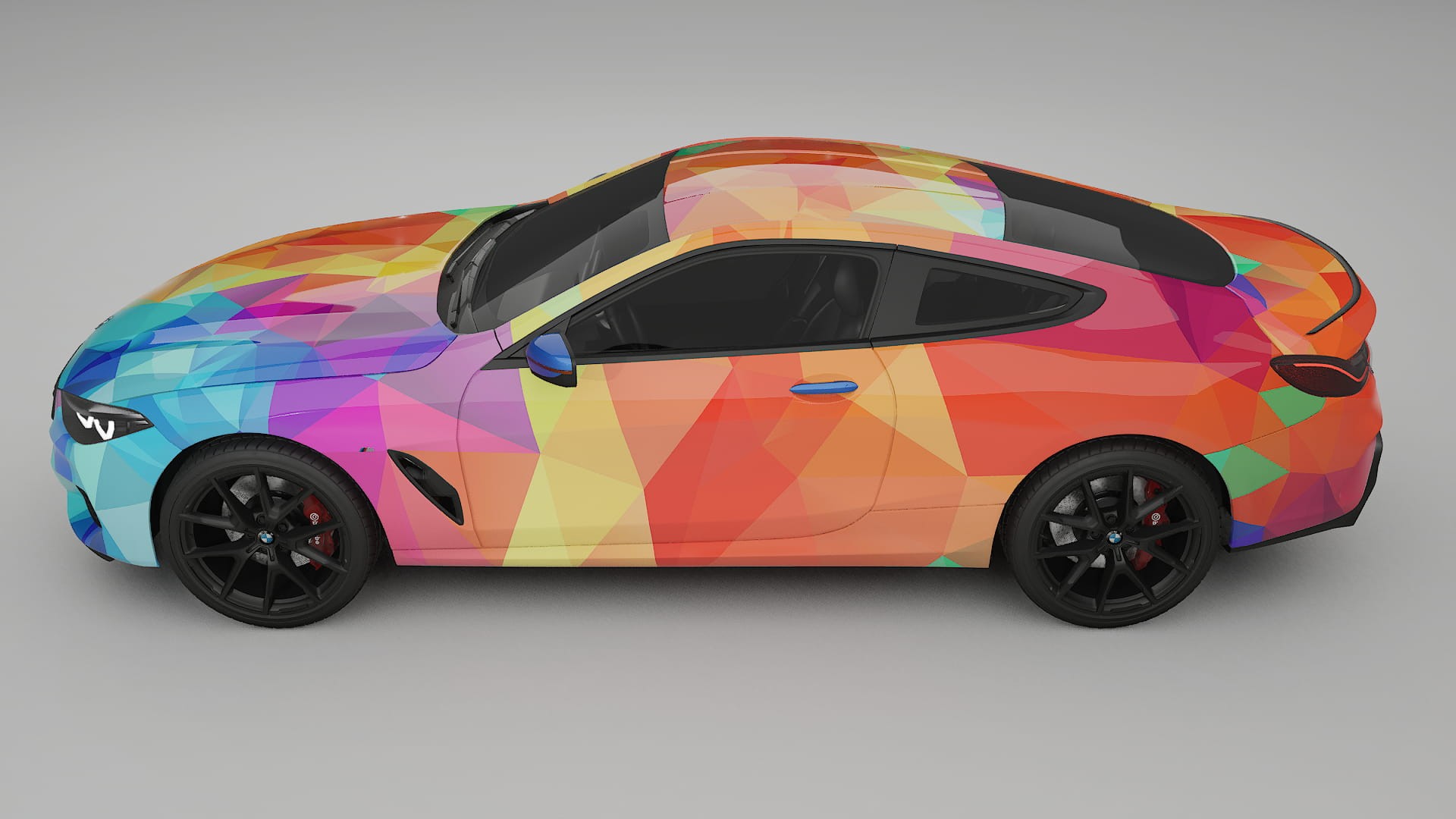 BMW 850 G15 VECTOR VIBE – Ontworpen Wrap PPF Kit van Printbaar Polyurethaanfolie