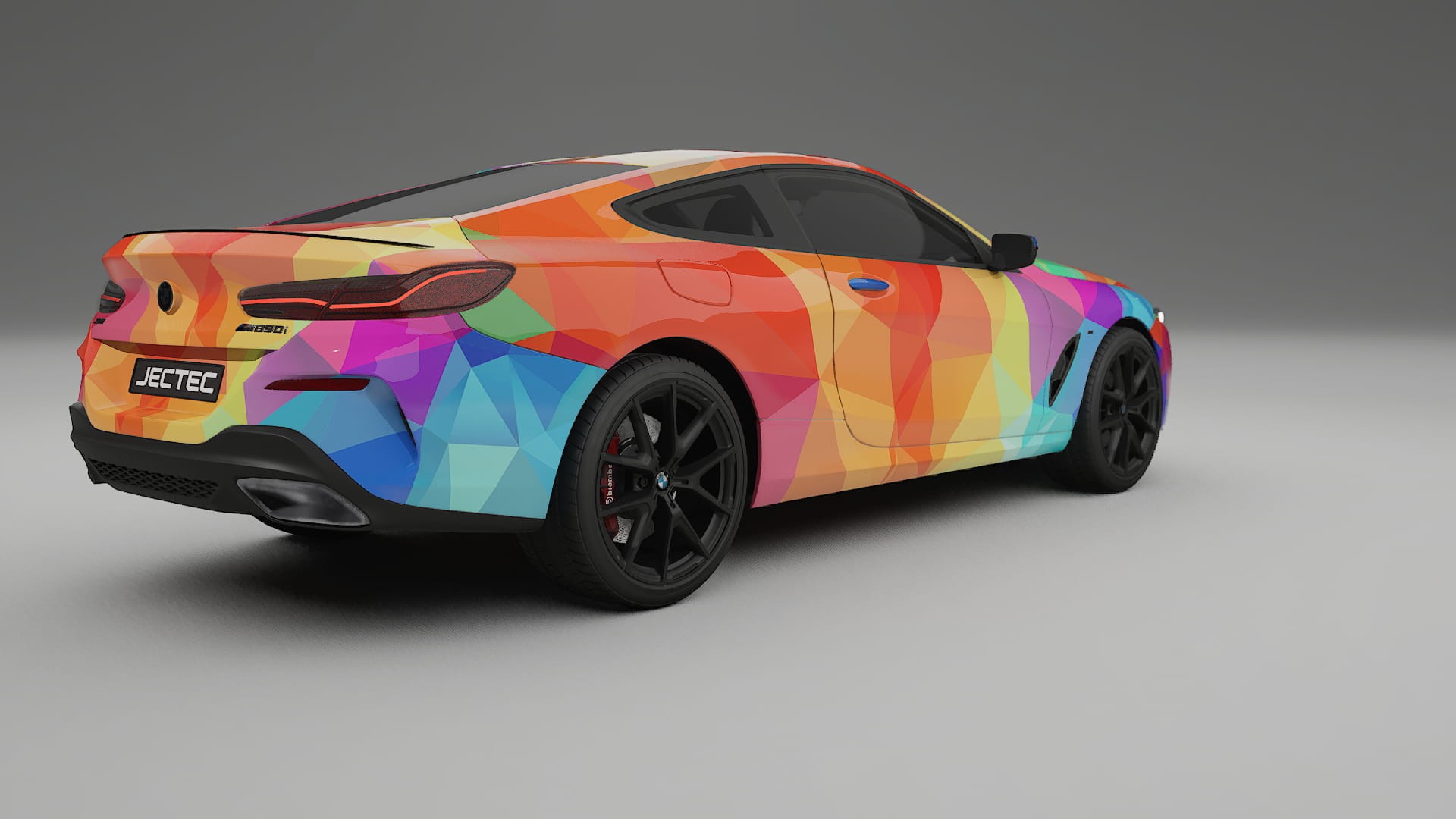 BMW 850 G15 VECTOR VIBE – Ontworpen Wrap PPF Kit van Printbaar Polyurethaanfolie