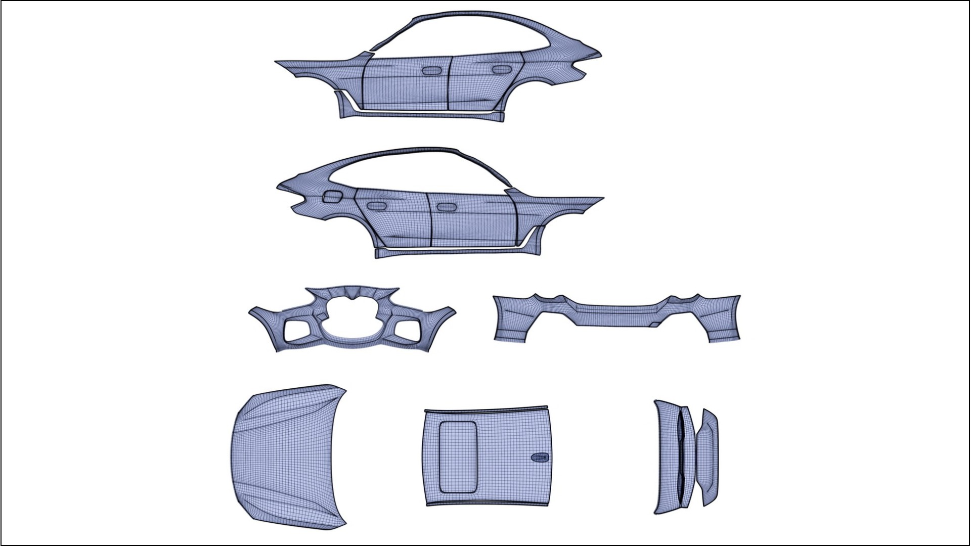 BMW I4 G26 M-Package VECTOR VIBE – Ontworpen Wrap PPF Kit van Printbaar Polyurethaanfolie 2