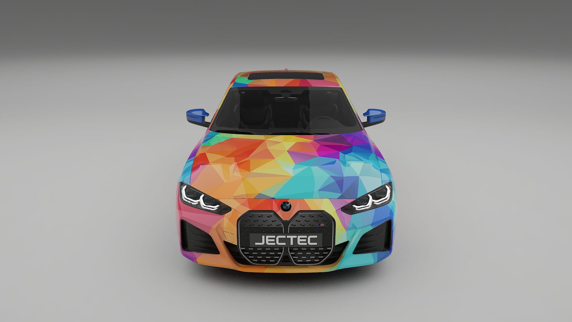 BMW I4 G26 M-Package VECTOR VIBE – Ontworpen Wrap PPF Kit van Printbaar Polyurethaanfolie