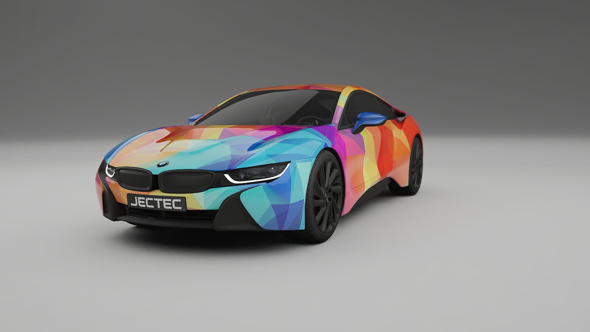 BMW I8 I12 VECTOR VIBE – Ontworpen Wrap PPF Kit van Printbaar Polyurethaanfolie