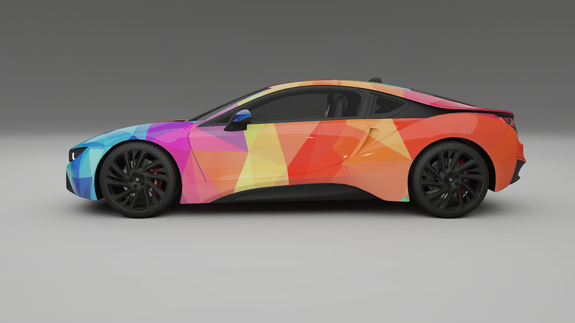 BMW I8 I12 VECTOR VIBE – Ontworpen Wrap PPF Kit van Printbaar Polyurethaanfolie