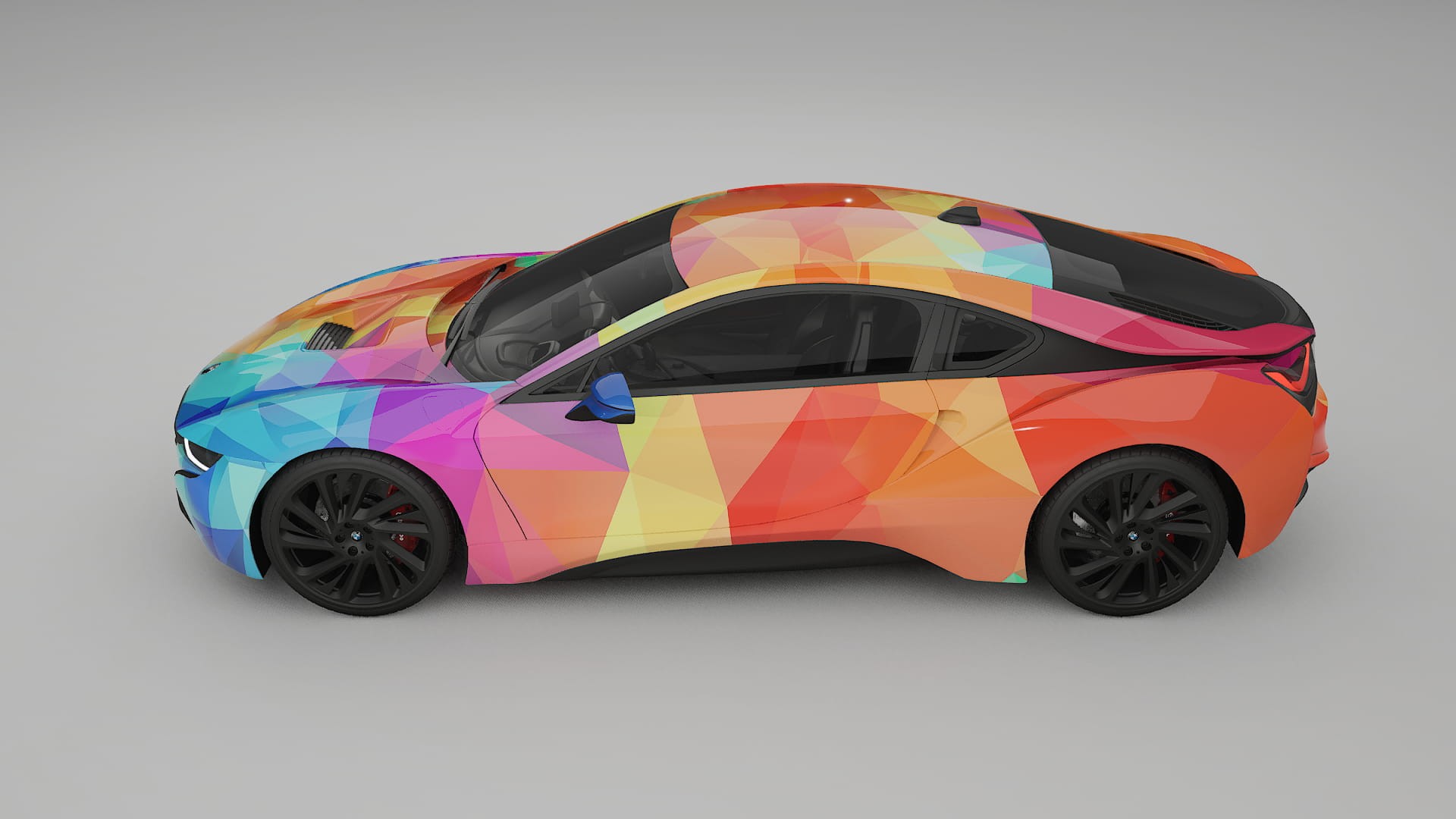 BMW I8 I12 VECTOR VIBE – Ontworpen Wrap PPF Kit van Printbaar Polyurethaanfolie