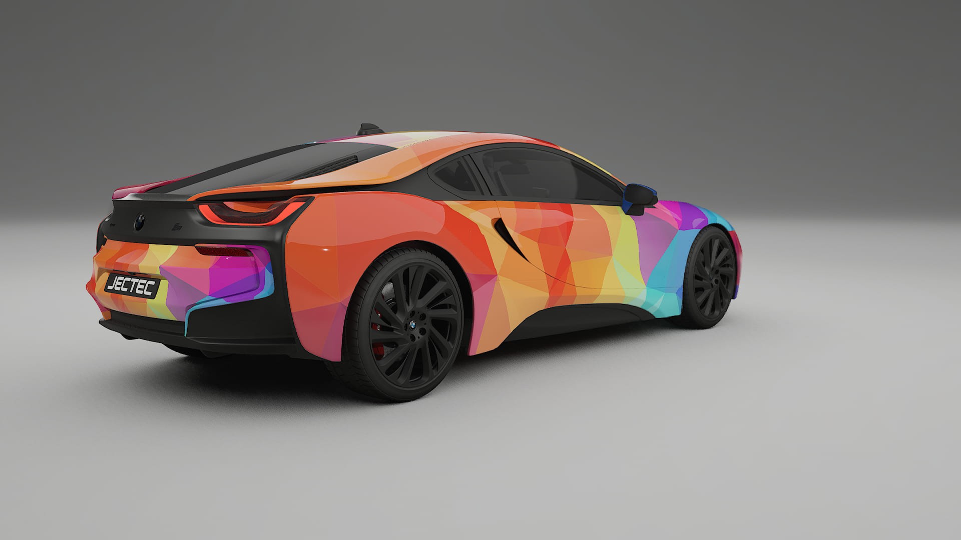 BMW I8 I12 VECTOR VIBE – Ontworpen Wrap PPF Kit van Printbaar Polyurethaanfolie